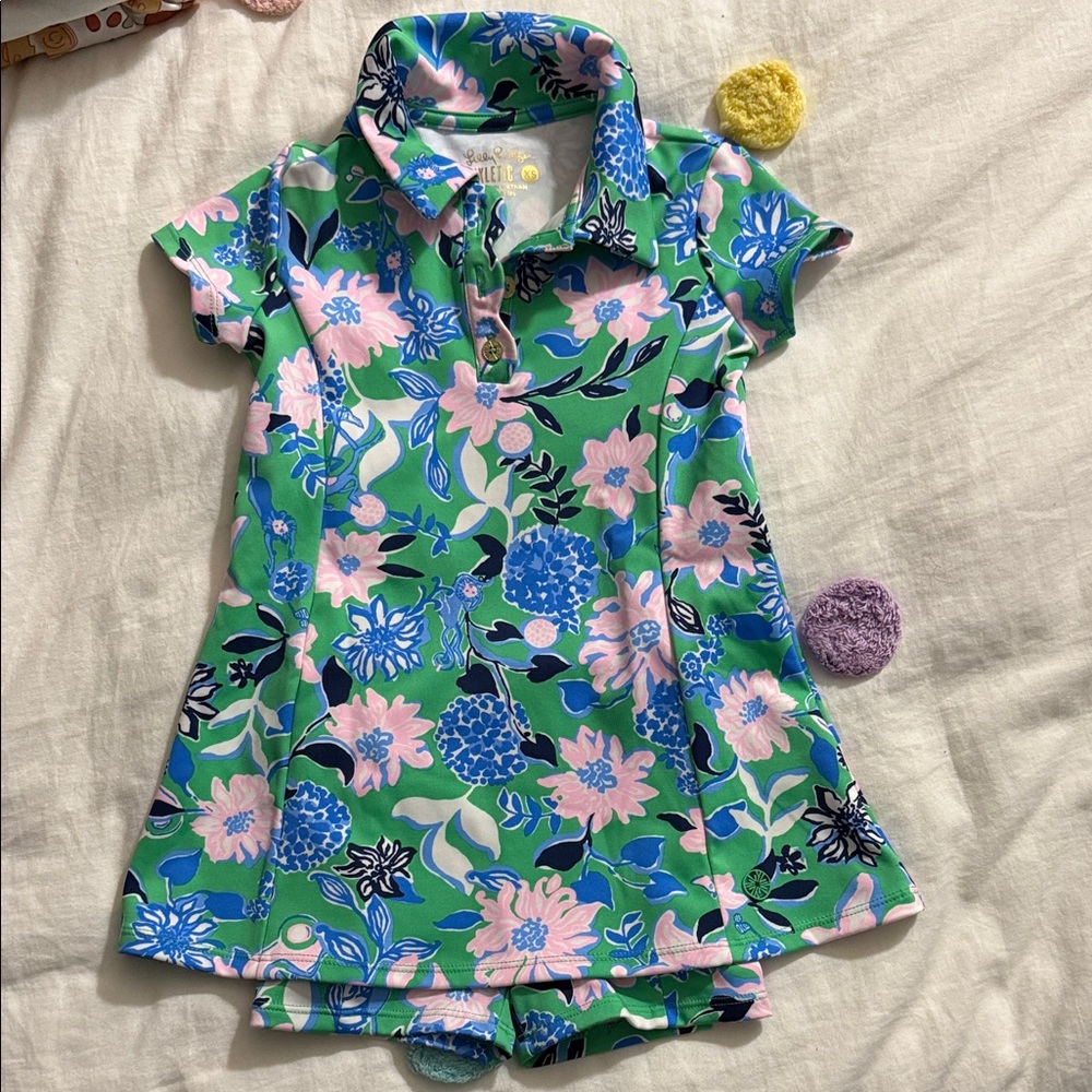 Lilly Pulitzer- dress with shorts for underneath. Size XS (2-3yrs)